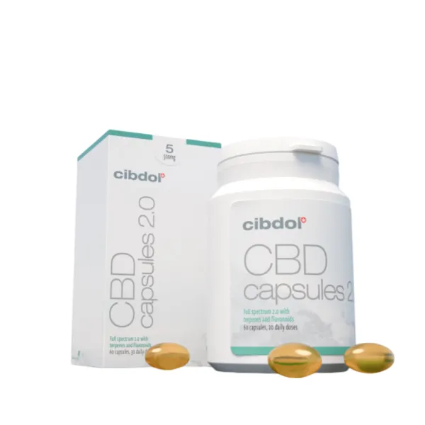 Gélules CBD Cibdol (60 unités, 8,3 mg par gélule)