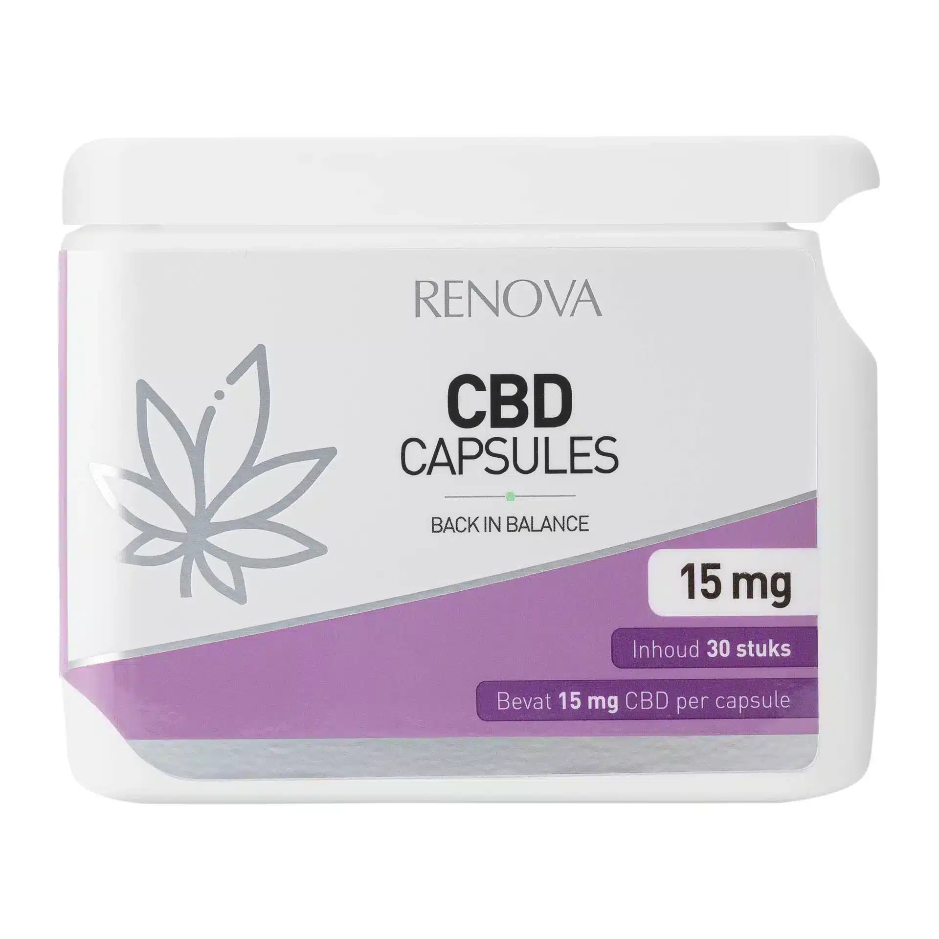 Gélules CBD Renova (25 unités, 10 mg par gélule)