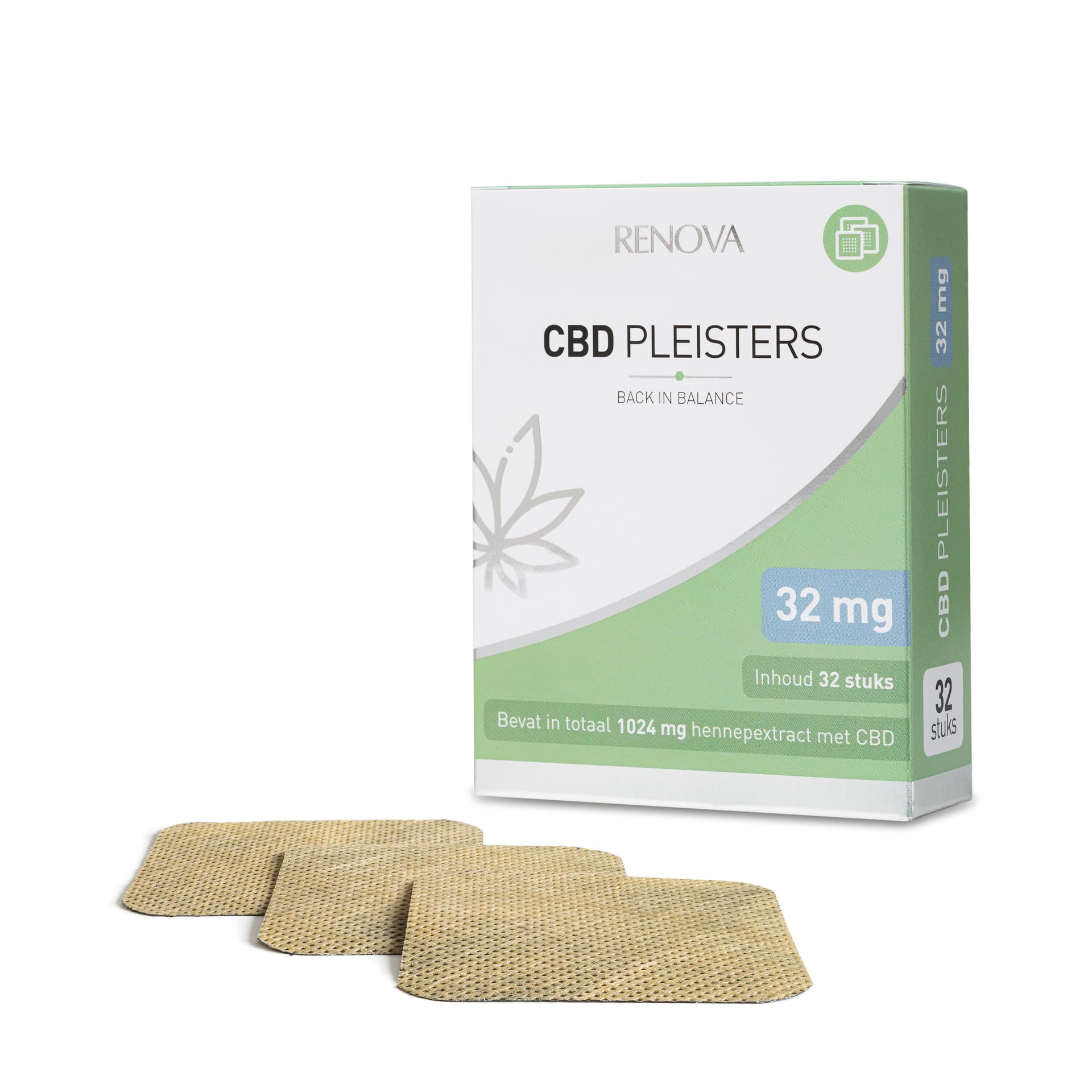 Patchs CBD Renova (32 mg par patch, 32 unités)