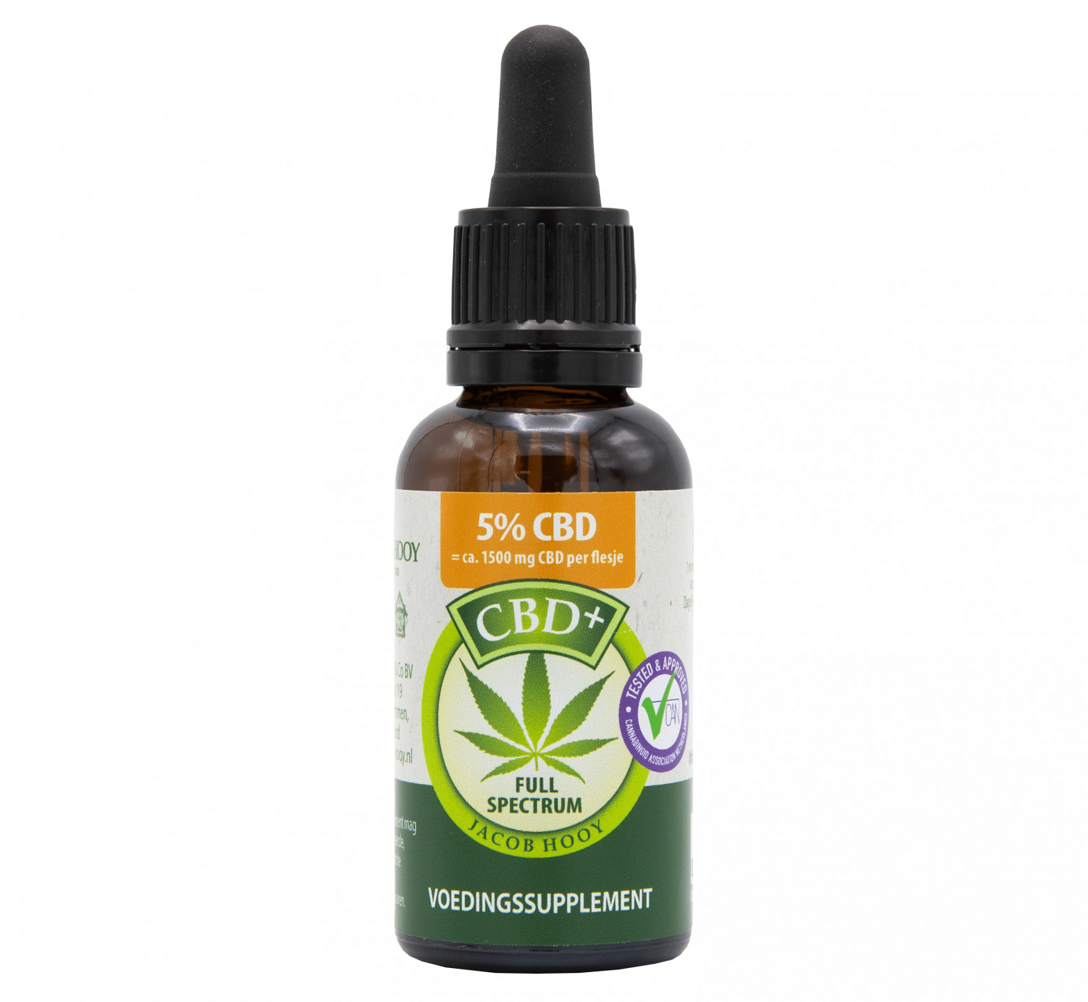 Huile CBD Jacob Hooy 5 % (30 ml)