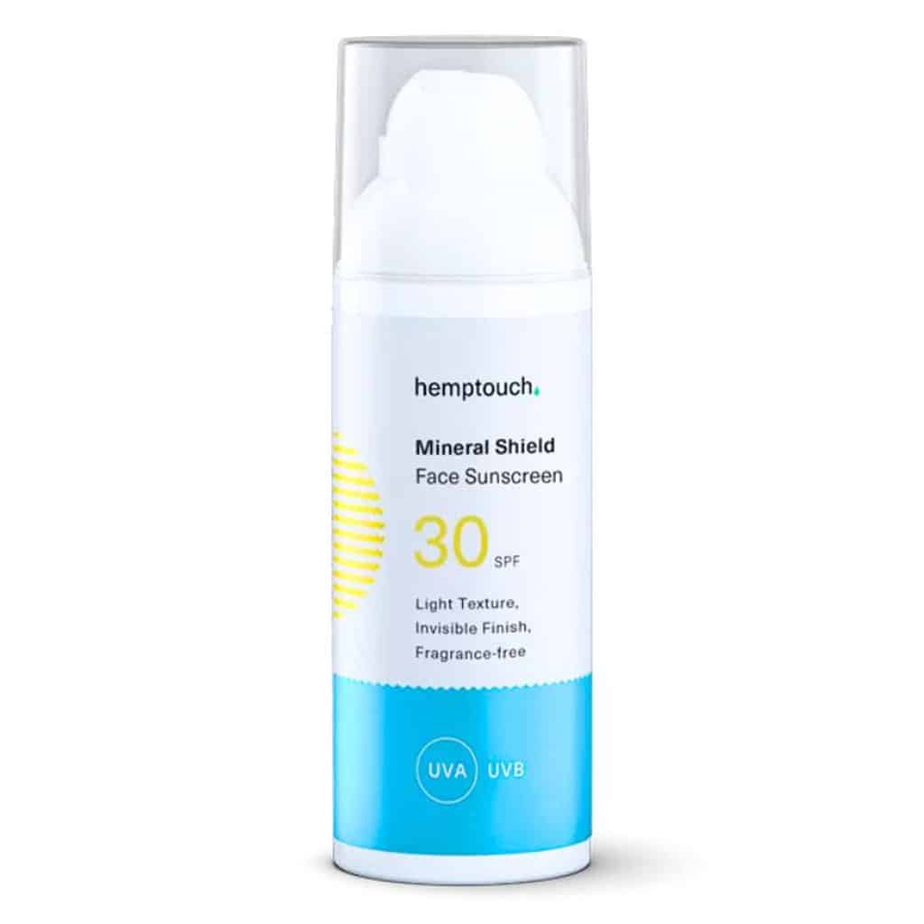 Crème solaire minérale visage SPF 30 Hemptouch (50 ml)