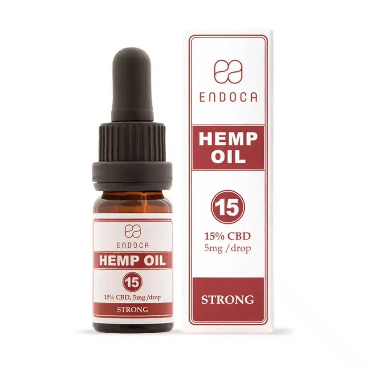 Huile CBD Endoca Decarb 15 % (10 ml)